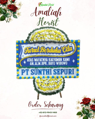 Papan Bunga Duka di Sembungharjo